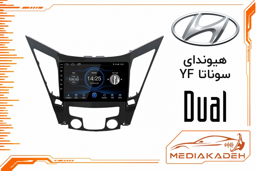 پک مانیتور و قاب فابریک هیوندای سوناتا YF دوال 9 اینچ مدل P 9000 SCH | رم 2 حافظه 64 با کارپلی