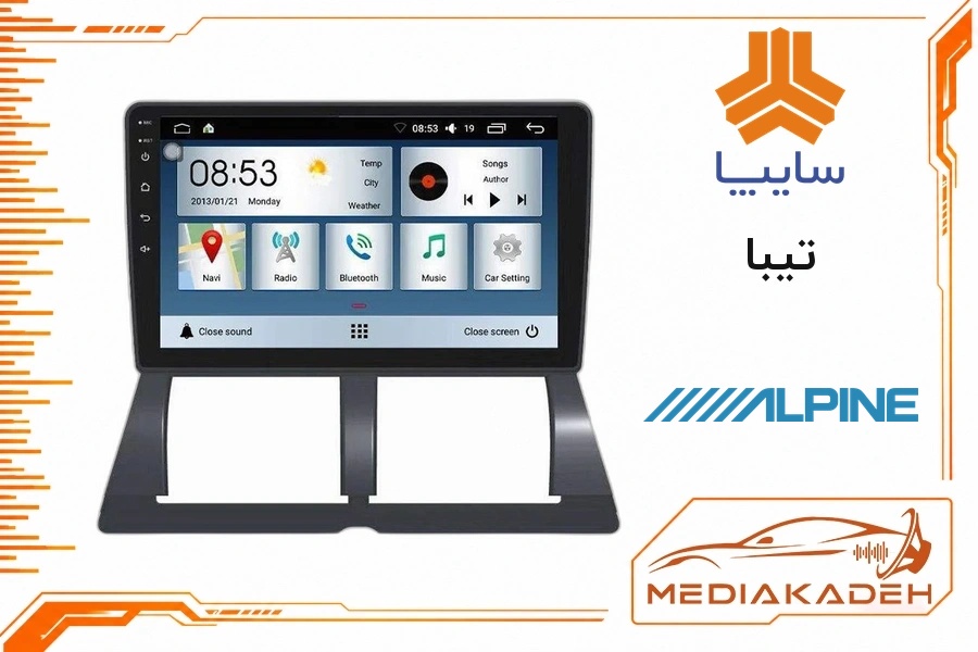 پک مانیتور و قاب فابریک تیبا آلپاین 9 اینچ مدل ALPINE 2-32 CP | رم 2 حافظه 32 با کارپلی