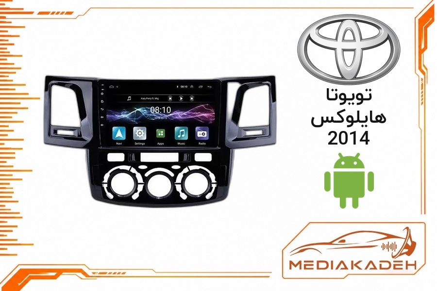 پک مانیتور و قاب فابریک تویوتا هایلوکس 2014 اندروید 9 اینچ مدل T3L 2-32 | رم 2 حافظه 32