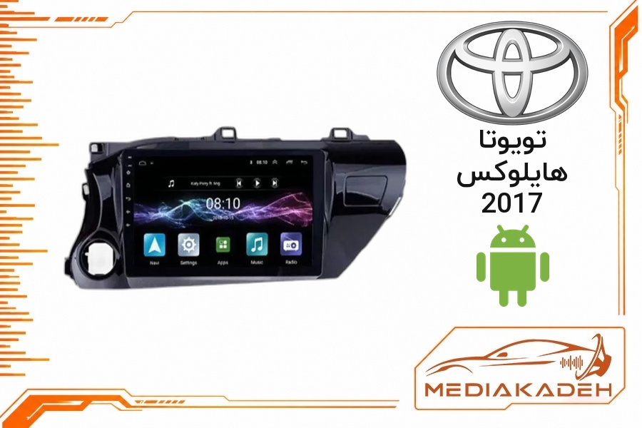 پک مانیتور و قاب فابریک تویوتا هایلوکس 2017 اندروید 9 اینچ مدل T3L 2-32 | رم 2 حافظه 32