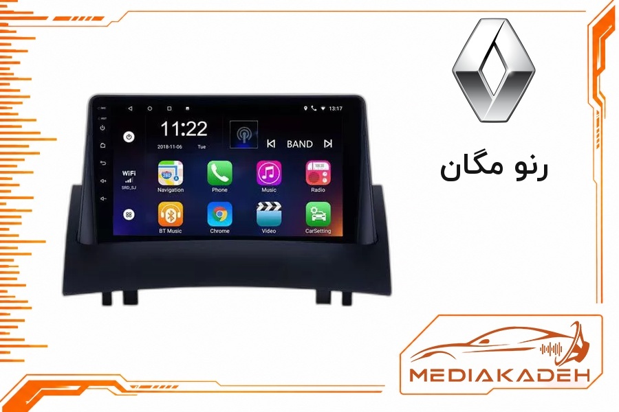 قاب و فریم مانیتور اندروید رنو مگان