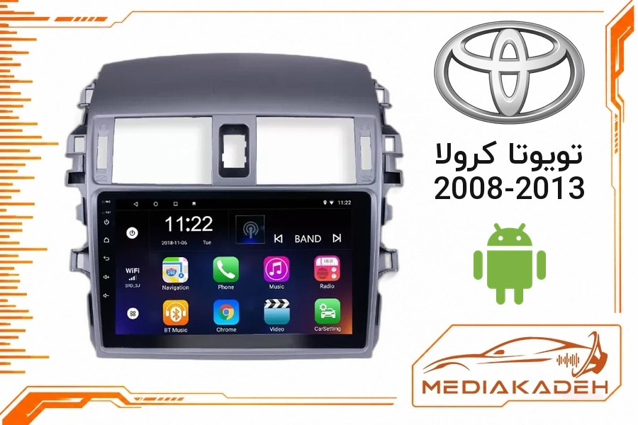 پک مانیتور و قاب فابریک تویوتا کرولا 2008-2013 اندروید 9 اینچ مدل T3L 2-32 | رم 2 حافظه 32