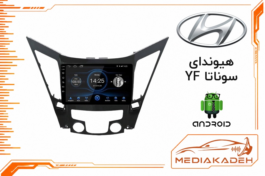 پک مانیتور و قاب فابریک هیوندای سوناتا YF اندروید 9 اینچ مدل T100 2-32 CP | رم 2 حافظه 32 با کارپلی