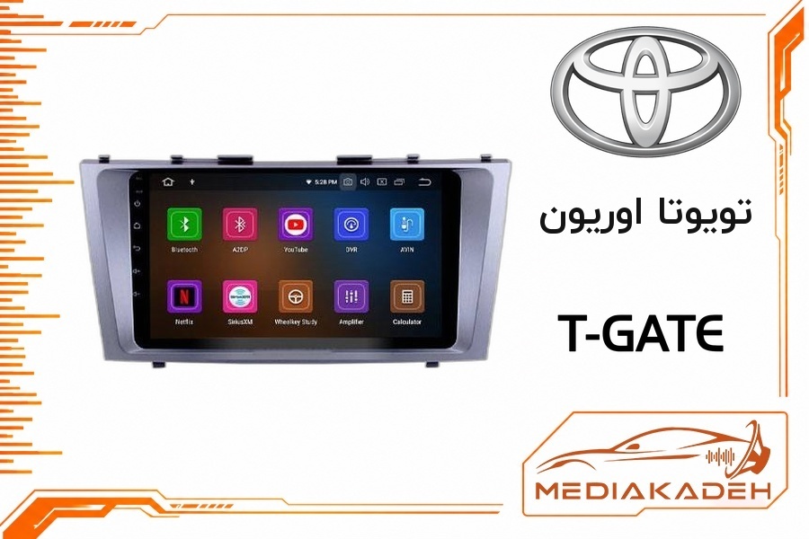 پک مانیتور و قاب فابریک تویوتا اوریون تی‌گیت 9 اینچ مدل T-GATE 2-32 | رم 2 حافظه 32