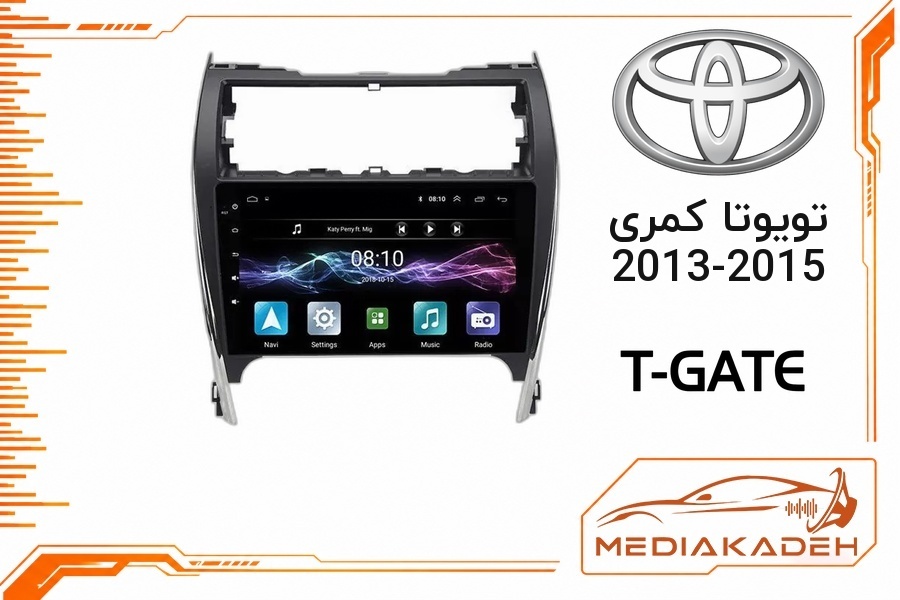 پک مانیتور و قاب فابریک تویوتا کمری 2013-2015 تی‌گیت 9 اینچ مدل T-GATE 2-32 | رم 2 حافظه 32