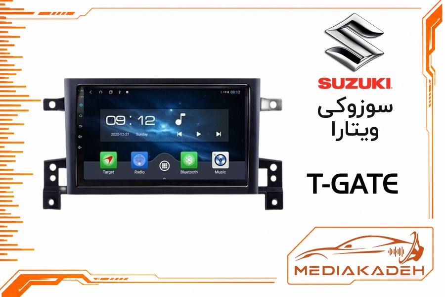 پک مانیتور و قاب فابریک سوزوکی ویتارا تی‌گیت 9 اینچ مدل T-GATE 2-32 CP | رم 2 حافظه 32 با کارپلی