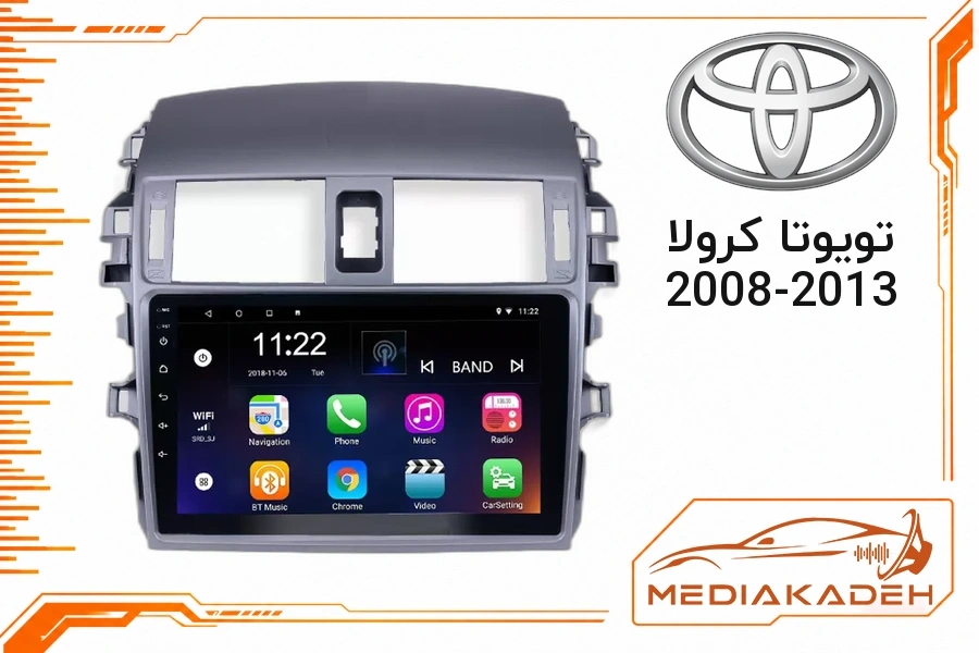 قاب و فریم مانیتور اندروید تویوتا کرولا 2008-2013