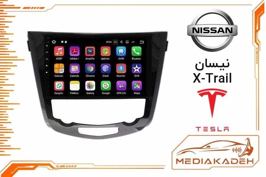 پک مانیتور و قاب فابریک نیسان X-Trail تسلا 9 اینچ مدل TESLA 2-32 CP | رم 2 حافظه 32 با کارپلی