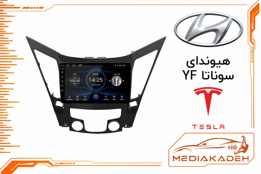 پک مانیتور و قاب فابریک هیوندای سوناتا YF تسلا 9 اینچ مدل TESLA 2-32 CP | رم 2 حافظه 32 با کارپلی