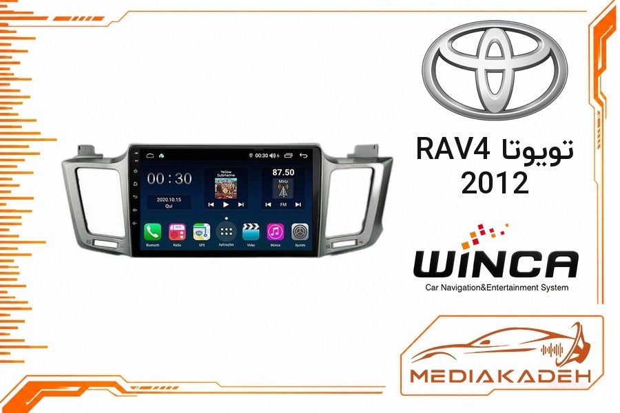 پک مانیتور و قاب فابریک تویوتا RAV4 2012 وینکا 9 اینچ مدل S170 LY855 2-32 | رم 2 حافظه 32
