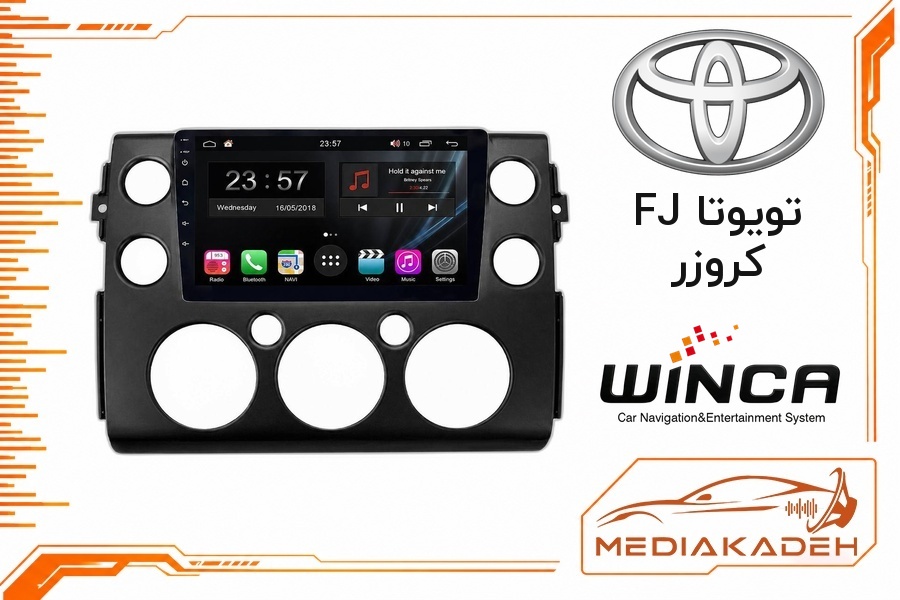 پک مانیتور و قاب فابریک تویوتا FJ کروزر وینکا 9 اینچ مدل S500 GM855 4-64 | رم 4 حافظه 64 سیم‌کارت‌خور با کارپلی