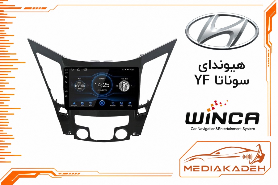پک مانیتور و قاب فابریک هیوندای سوناتا YF وینکا 9 اینچ مدل S500 GL855 4-64 | رم 4 حافظه 64 با کارپلی