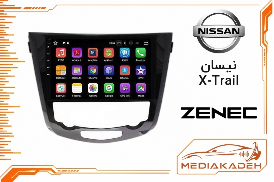 پک مانیتور و قاب فابریک نیسان X-Trail زنیک 9 اینچ مدل 9500 | رم 2 حافظه 32 با کارپلی