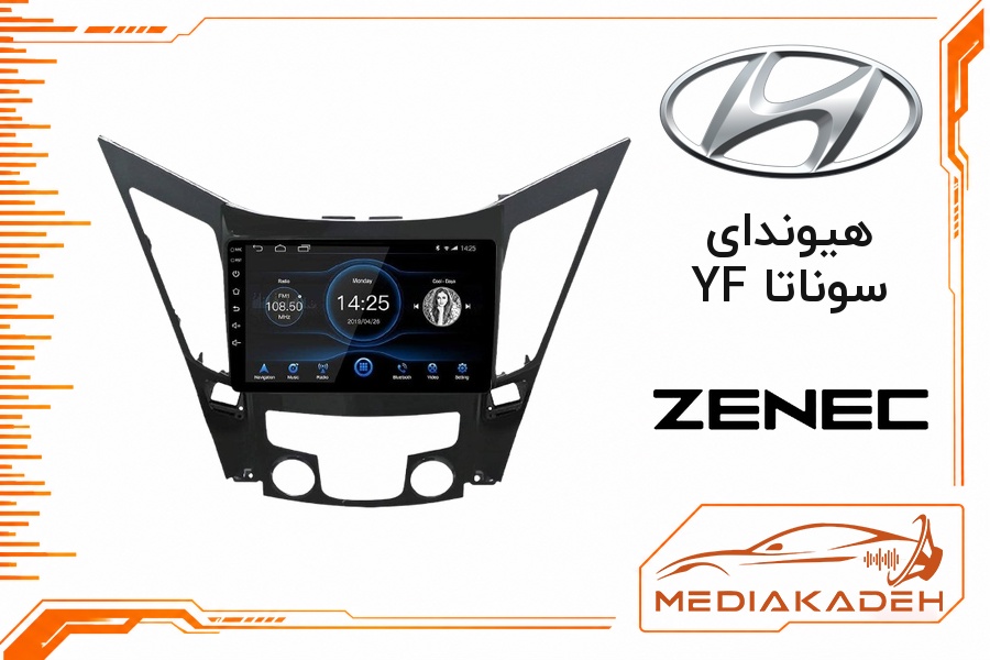 پک مانیتور و قاب فابریک هیوندای سوناتا YF زنیک 9 اینچ مدل 9500 | رم 2 حافظه 32 با کارپلی