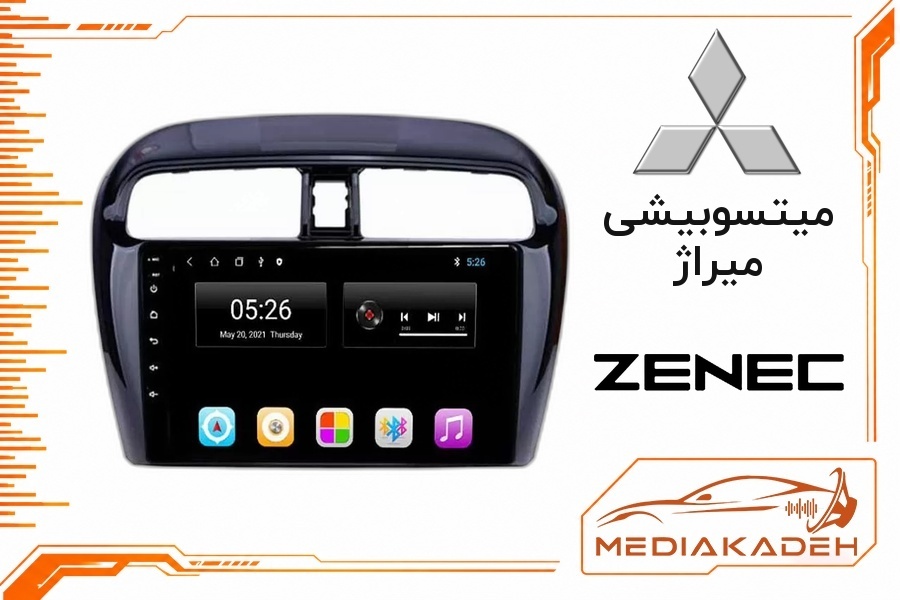 پک مانیتور و قاب فابریک میتسوبیشی میراژ زنیک 9 اینچ مدل 7946 | رم 4 حافظه 64 با کارپلی
