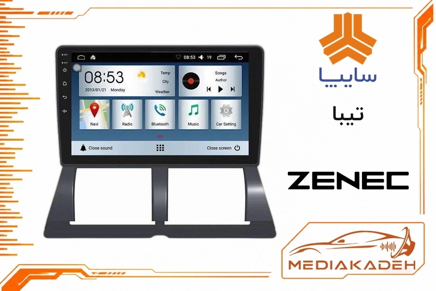 پک مانیتور و قاب فابریک تیبا زنیک 9 اینچ مدل TS 7932 Pro | رم 2 حافظه 32 با کارپلی